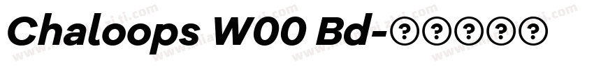 Chaloops W00 Bd字体转换